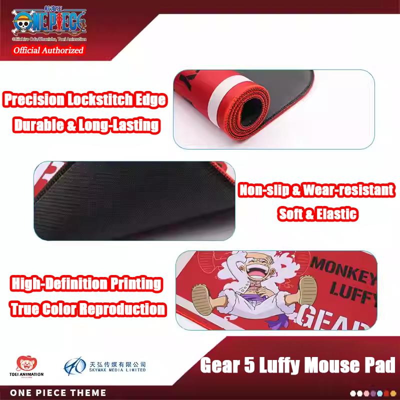 1pc Officially Licensed One Piece Gear 5 Luffy Large Gaming Mouse Pad & Keyboard Desk Mat - Anime Peripheral Gift