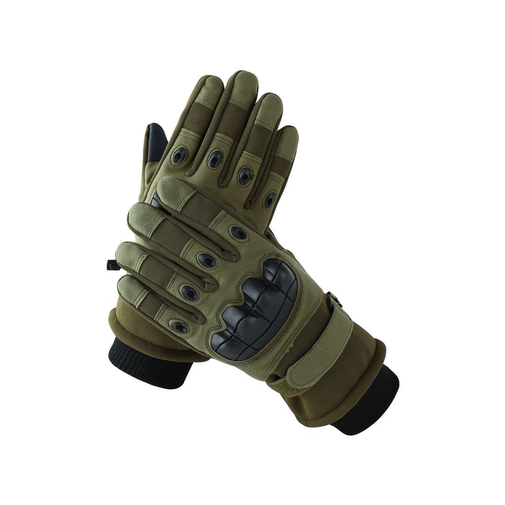 Tactical Gloves Men Cotton Lined Thick Touchscreen Windproof Waterproof Protective Fleece Warm Gloves
