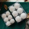 6pcs Painted Glitter White Christmas Balls 6cm/8cm Christmas Tree Pendants Home Xmas Decor