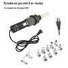 Gongjue GJ8018LCD Portable Hot Air Gun: 110V/220V, Digital Display, Temperature Control, 9-Piece Set