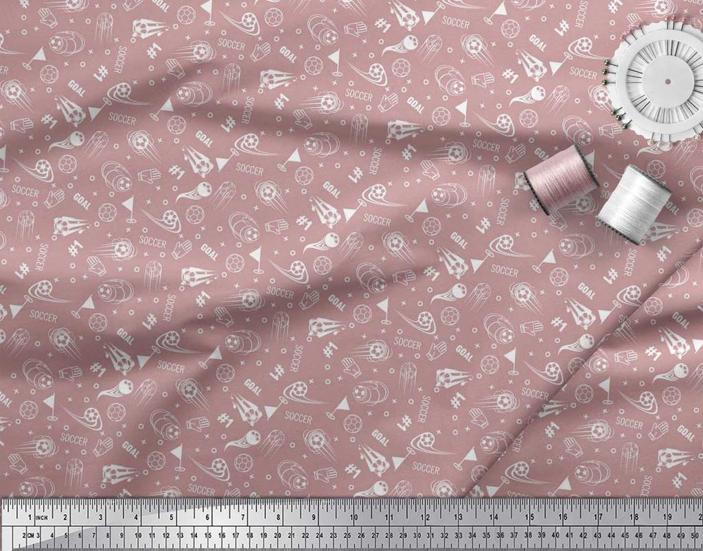 Soimoi Японский креп-сатин, геометрический знак, флаг и футбольная спортивная ткань с принтом по метрам, 42 дюйма