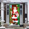 90x185cm Christmas Hanging Cloth Background Christmas Door Cover  Indoor and Outdoor