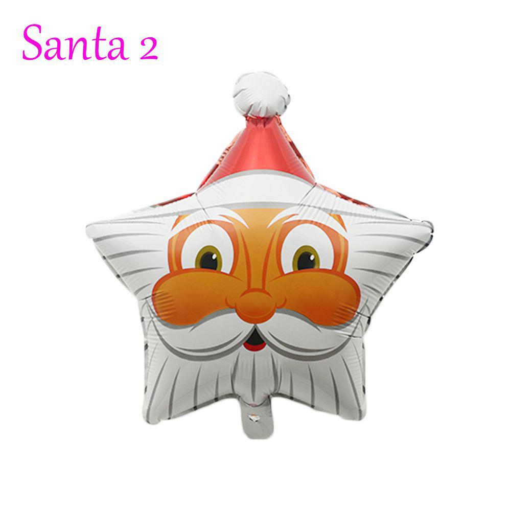 Горячая Распродажа Модный Надувной Гелиевый Детский Игрушечный Декор на День Рождения Фольгированный Шар Санта Клаус Рождество