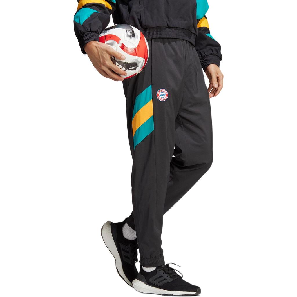 Adidas SS23 Icons Retro Series, однотонные повседневные трикотажные спортивные брюки с эластичными манжетами и логотипом, мужские плавки HT8837