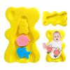 Baby Bath Sponge Mat Newborns Shower Pad Thicked Essential Bath Net Cushion Mat for a Comfortable Bath Experience