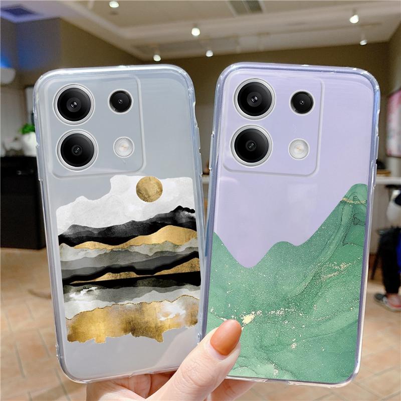Мягкий силиконовый прозрачный чехол с мраморным узором для iPhone 11 12 13 14 15 Samsung A55 A54 A34 A15 S24 M35 Xiaomi Redmi Note 13 Pro Poco противоударный чехол