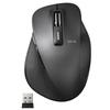 Elecom Mouse Wireless (Receiver Included) L Size 5 Buttons (Equipped with Back and Forward Buttons) Quiet BlueLED Grip Master Black M-XGL10DBSBK