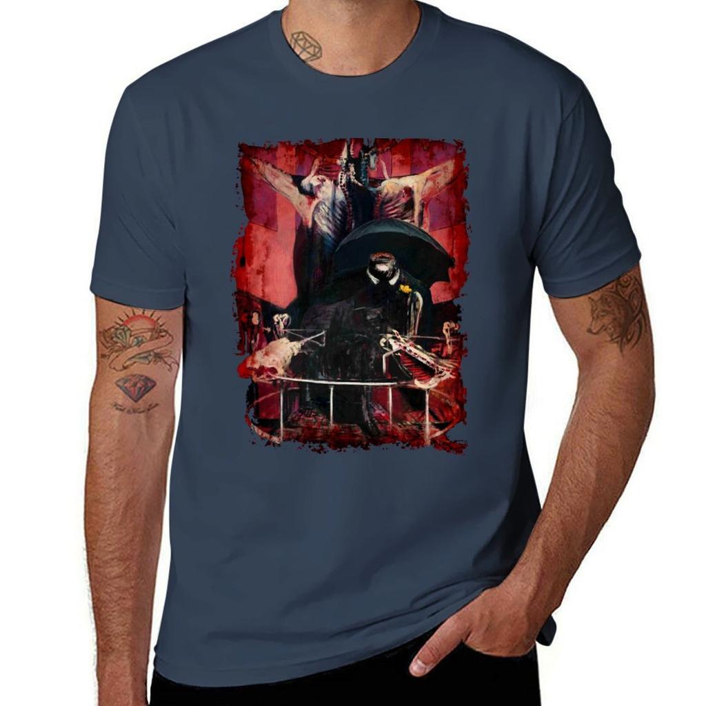 Francis Bacon Painting Horror Art Lover Figure Unisex Meat Gift T Shirt Tshirt Functional Casual Short Sleeve Tee Tshirt
