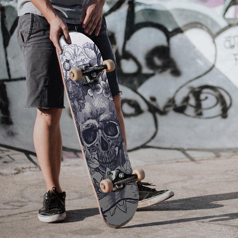 Утолщенные матовые нескользящие износостойкие наклейки для скейтборда, наклейка для ноутбука и багажа