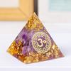 Набор из 7 пирамид с подарочной коробкой 3 см Пирамида из натурального камня Энергетическая башня Домашнее декоративное украшение Домашний декор