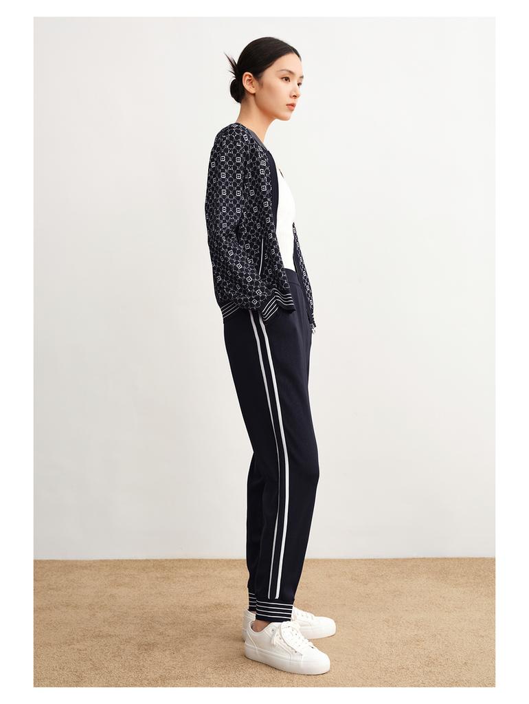 Same style casual contrasting pants for women in the mall, autumn JWDQ11115
