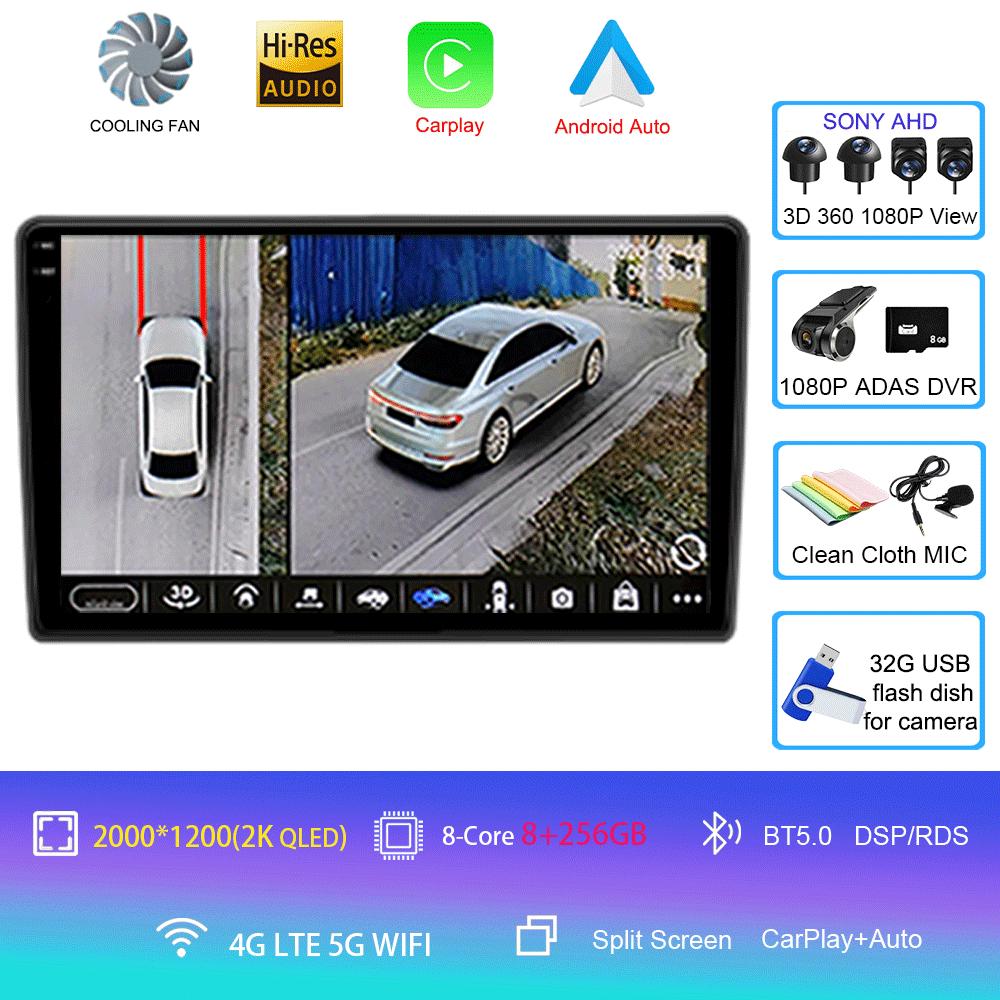 Для Volkswagen VW Golf 4 IV Jetta MK4 Classics Car Radio Android 14 Multimedia Player Carplay GPS Android Auto Stereo DSP 2 Din