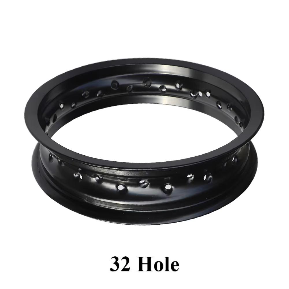 2.15x12 12" Universal Motorcycle Wheel Rims 36H Black Steel Rims for 50cc-125cc Pit Bike Dirt Bike ATV Scooter E-Bike Scooter Re
