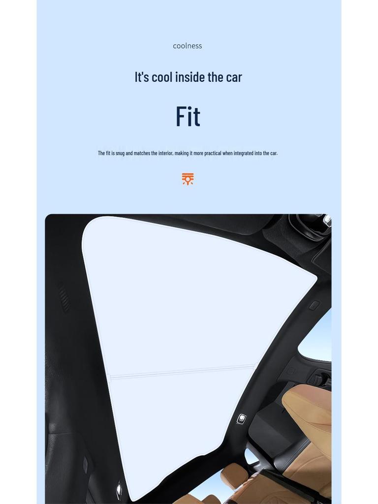 Feifan 23 Model F7 Radar Sunroof Ice Crystal Sunshade: Heat Insulation & Privacy Board.