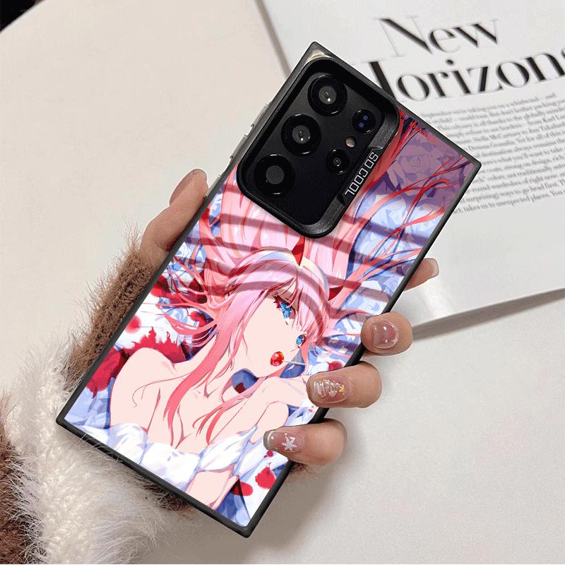 Дорогая Зеро Ту 02 Аниме Ударопрочный Чехол для Телефона для Samsung Galaxy S26 Edge S25 Ultra S24 FE S23 Plus S21 Чехол Противоударный Fundas