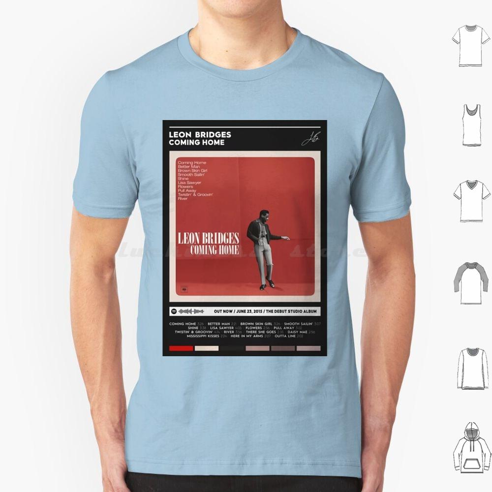 Coming Home Album Cover Poster T Shirt Big Size 100 Cotton Music Song Tracklist Playlist Leon Bridges Vintage Retro Hottime