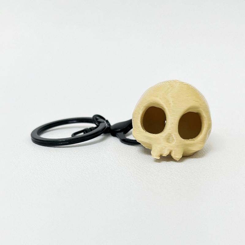 3D Printed Skull Keychain Pendant Creative Design Decoration Bag Accessories Charm Fashion Gift