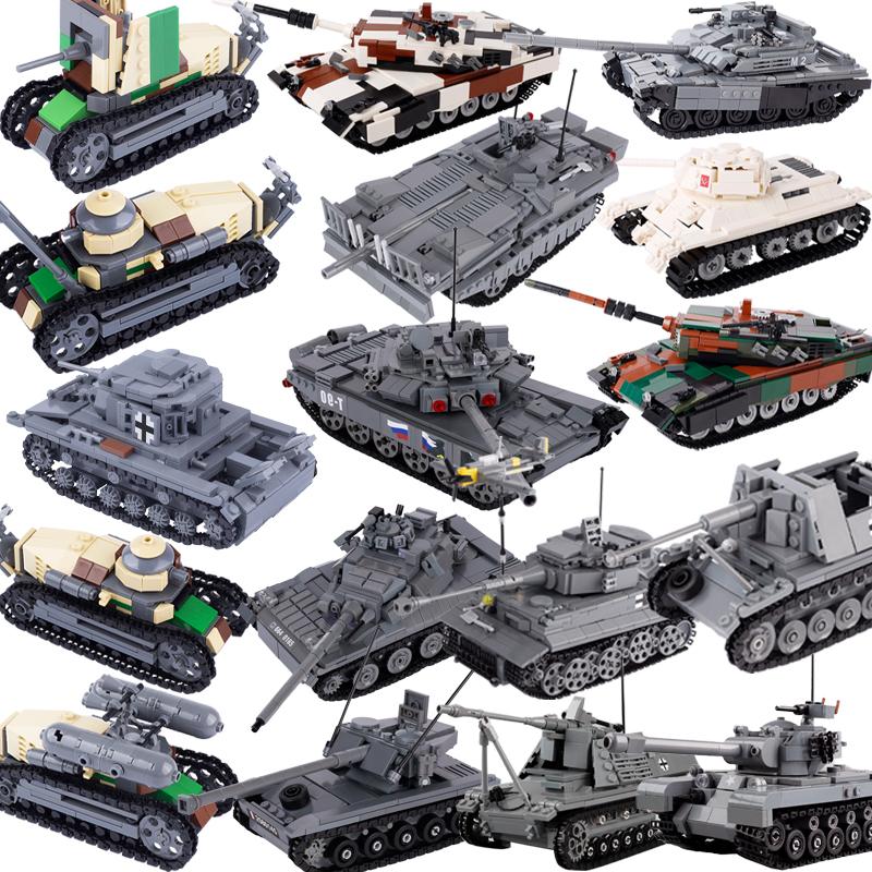 MOC Military Vehicles Building Bricks Hummers US Army Assault Car Blocks SpeciaI Police SWAT Team Soldier Tanks Model Gift Toys