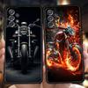 Чехол для телефона на мотоцикл для Samsung Galaxy A15 A14 A25 A54 A34 A51 A71 A72 A73 A32 A52 A52S A11 A21S A31 A41 5G Мягкий чехол Capas