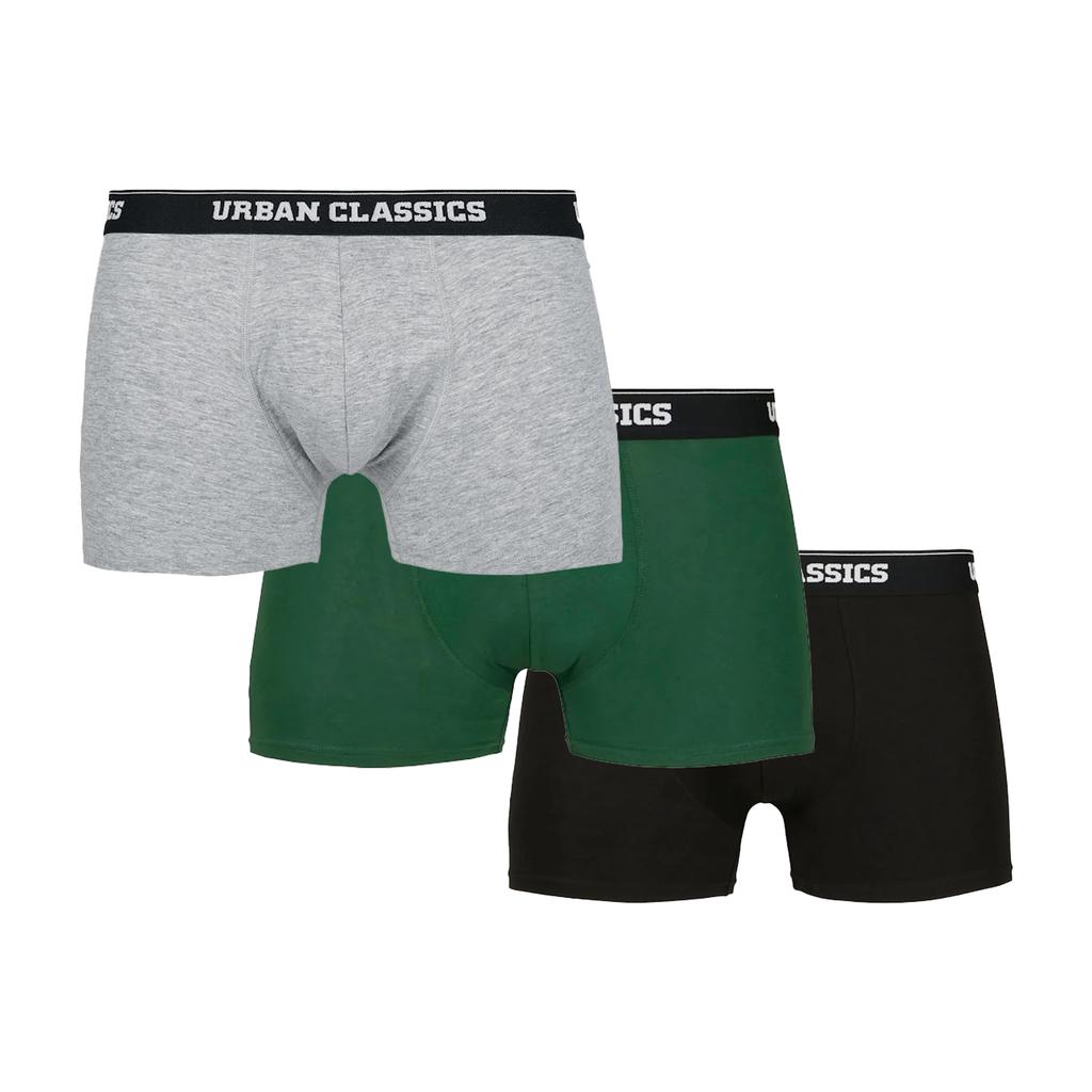 Urban Classics Mens Island Boxer Shorts (Pack Of 3)