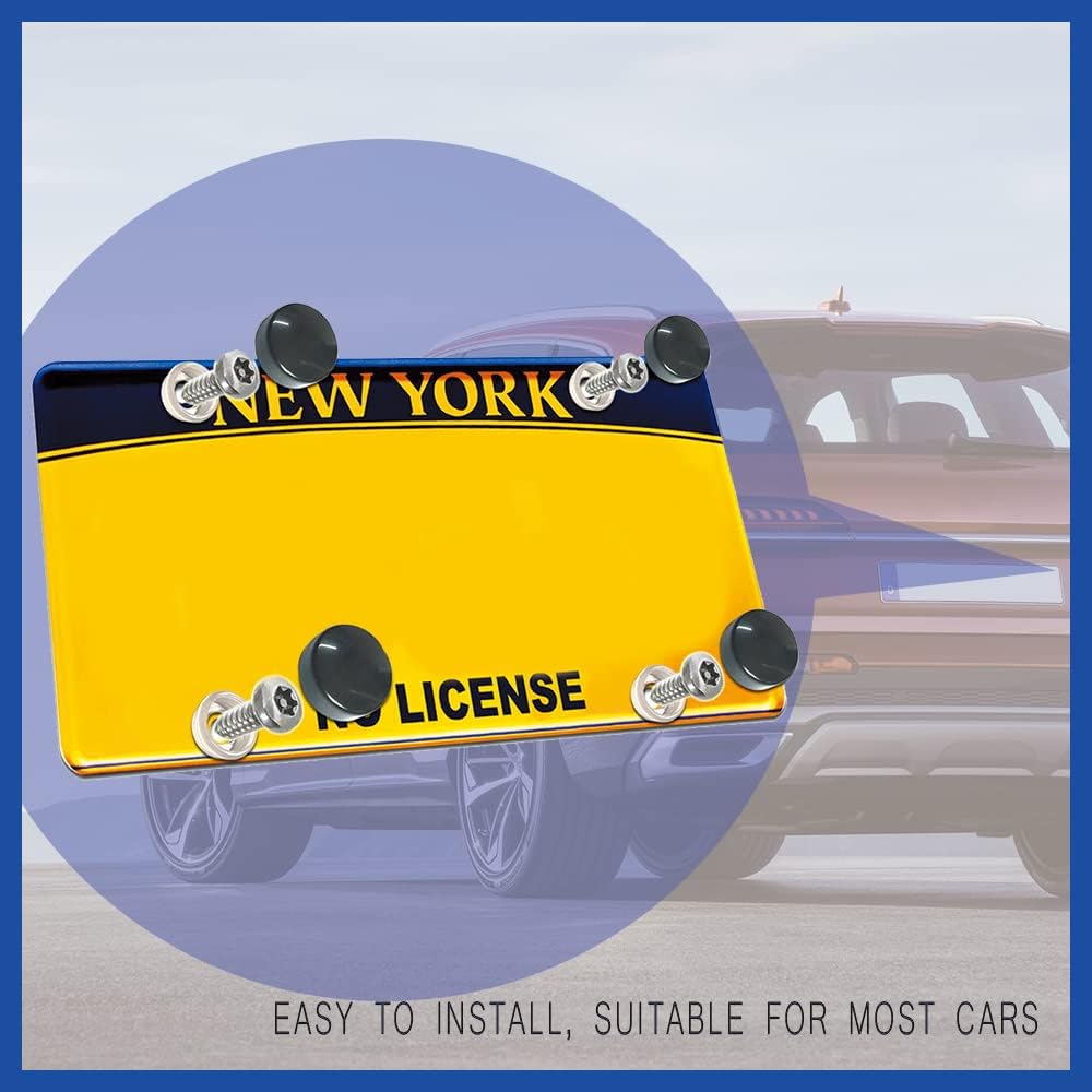 Набор из 8 шт. противоугонных винтов для номерного знака, антивандальный крепеж, набор винтов из нержавеющей стали для передней и задней рамки номерного знака