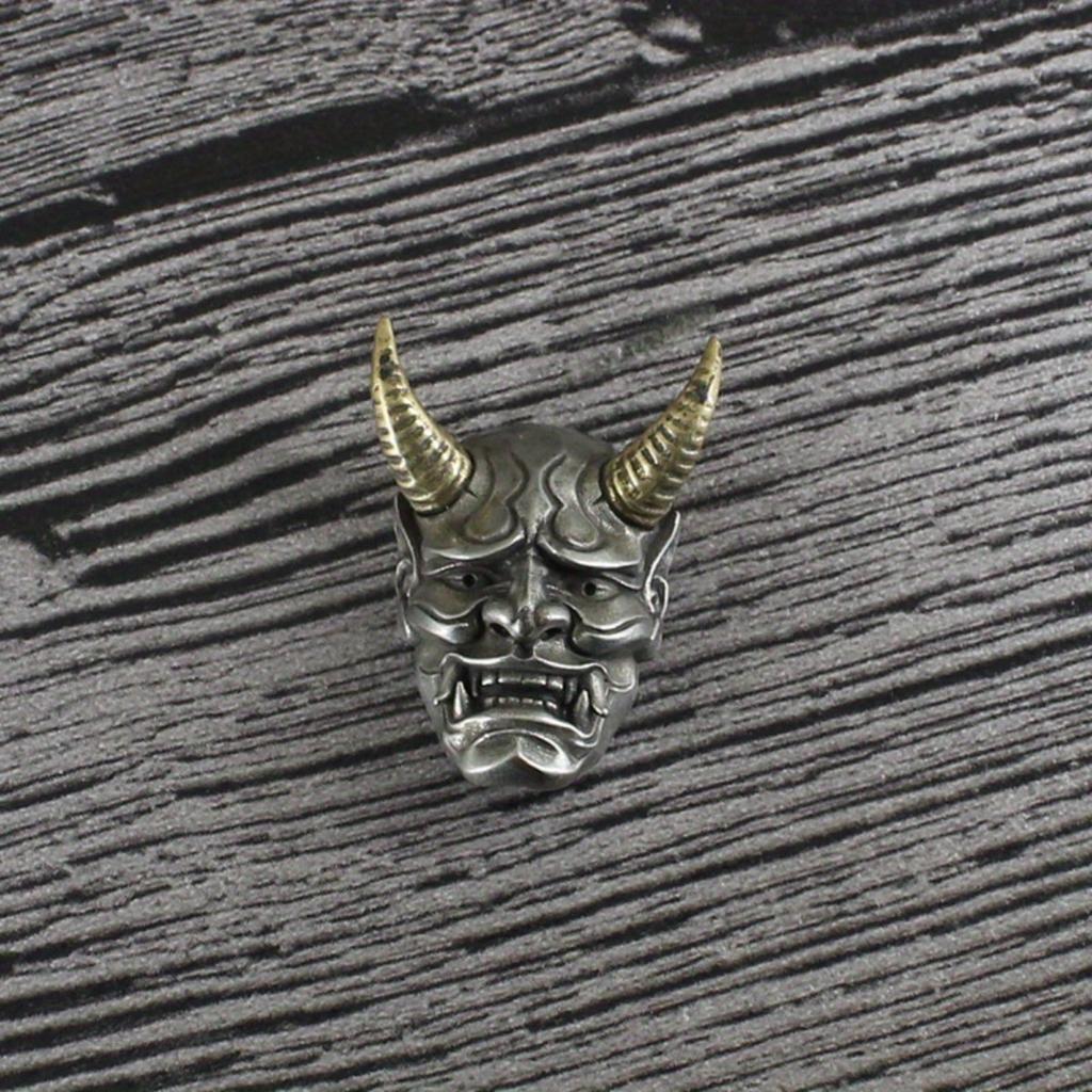 Белый 1 шт. Медный циферблат из латуни, рог, дьявольская фортуна, пряжка из ткани, латунный инструмент для денег ручной работы, декоративная пряжка, мужские ювелирные изделия, винтаж