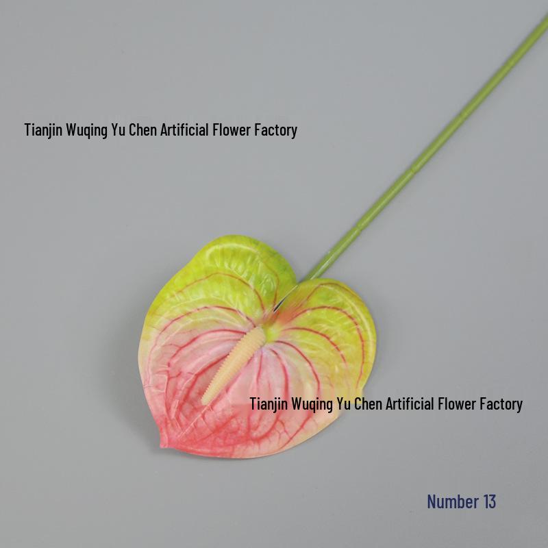 3D Anthurium Flamingo Flower – Smooth White Single Stem Arrangement for New Store Opening Celebration