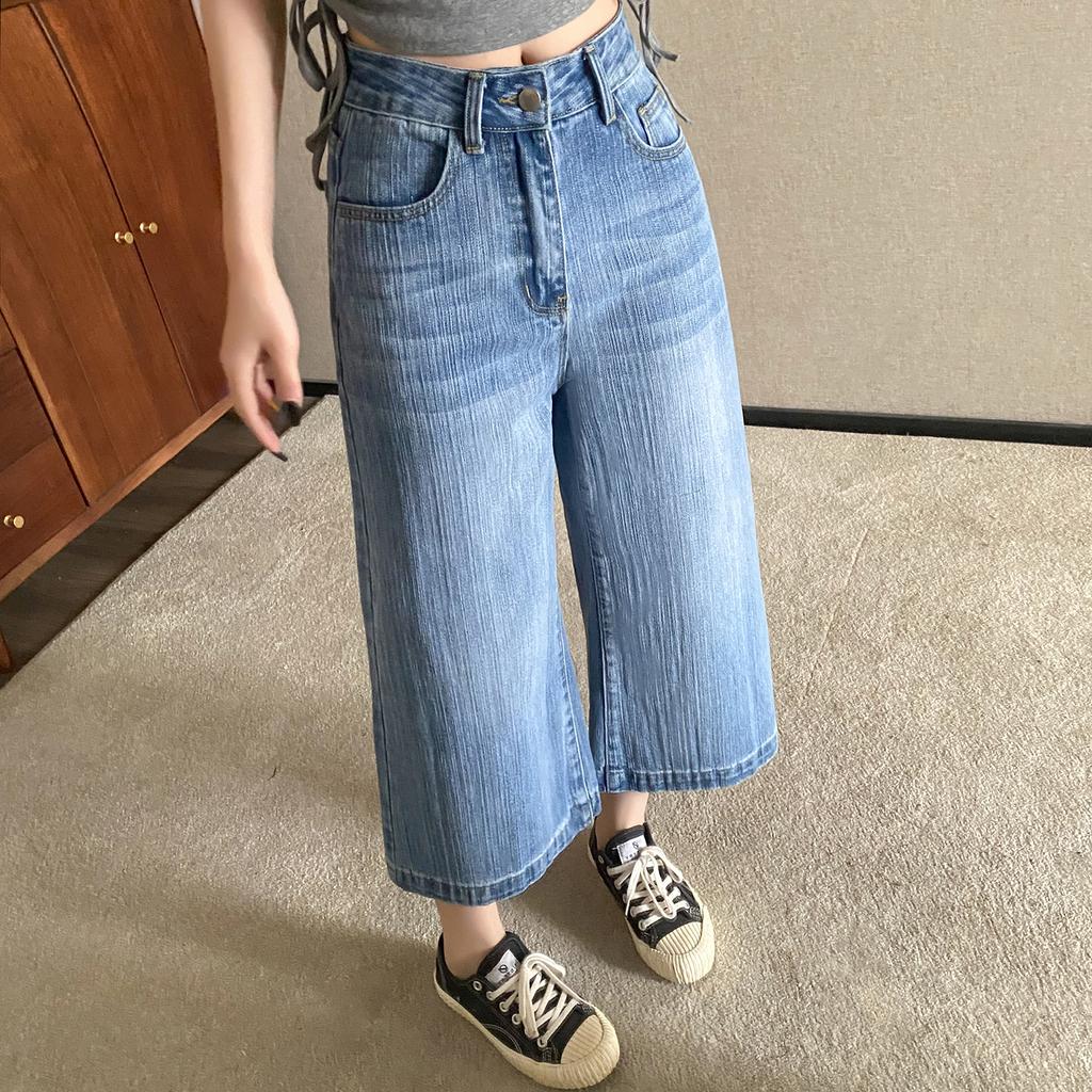 Dimanaf Плюс Размер 2025 Женские Шорты Брюки Летние Свободные Джинсы Короткие Брюки С Высокой Талией Карманы Эластичный Пояс