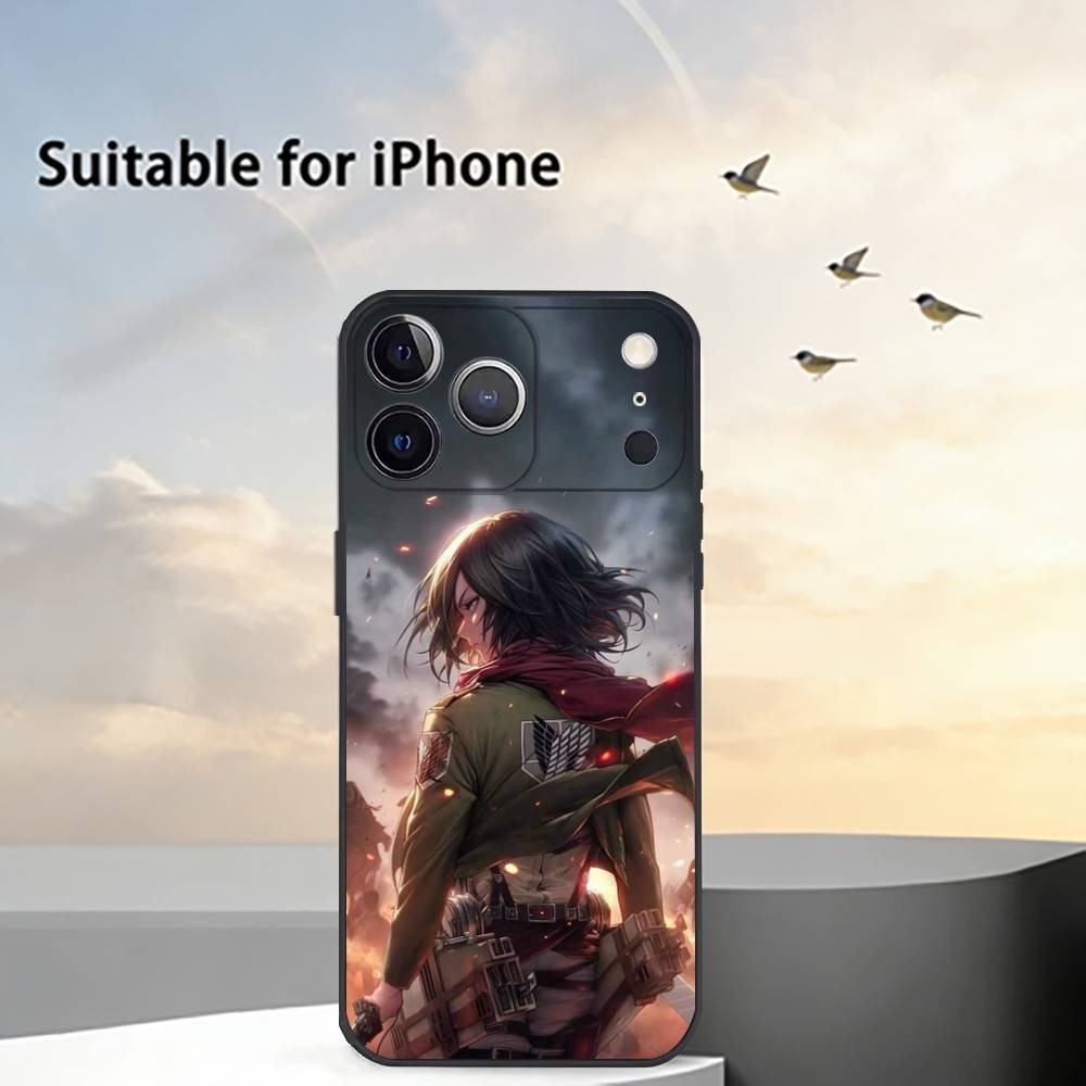 A-Атака на Титанов Микаса Чехол для Телефона Силиконовый Мягкий Для IPhone 17 16 15 14 13 12 11 X XR Plus Pro Max Plus