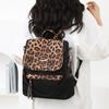 Рюкзак большой вместимости, женская сумка двойного назначения через плечо с леопардовым принтом, школьный рюкзак для школьников