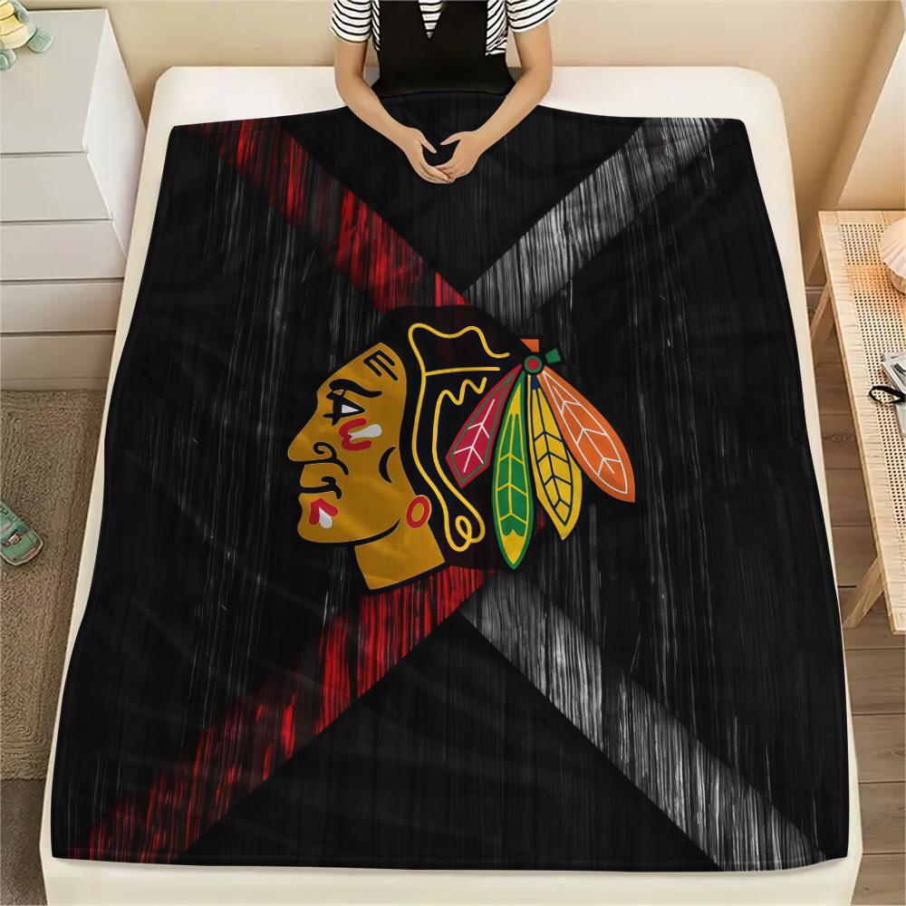 Chicago Blackhawks2 Flannel Blanket, High quality Comfortable for All Seasons, Home Decor, Warmth and Comfort