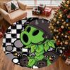 Plants vs. Zombies Pattern Round Rug, Indoor/Outdoor Mat, for Picnic, Gameroom, Bedroom, Office, Living Room, Home Decor Carpet, Birthday Gift