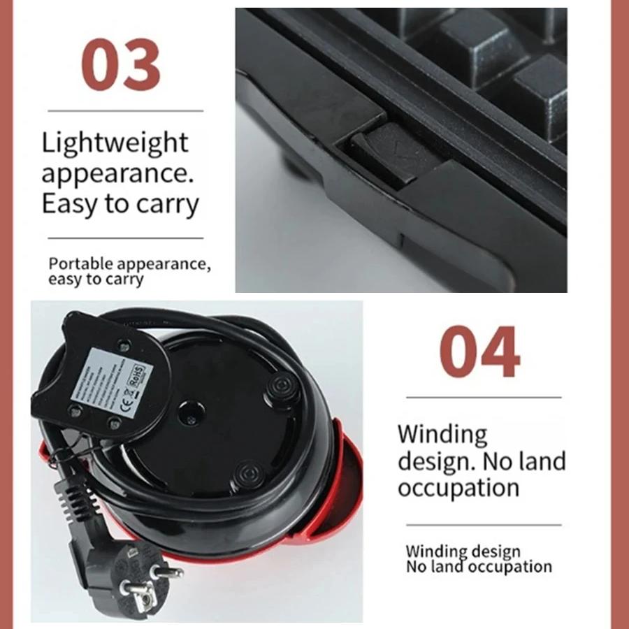 Бытовая Машина для Завтрака, Полностью Автоматическая Многофункциональная Мини-Вафельница и Электрический Гриль для Сэндвичей