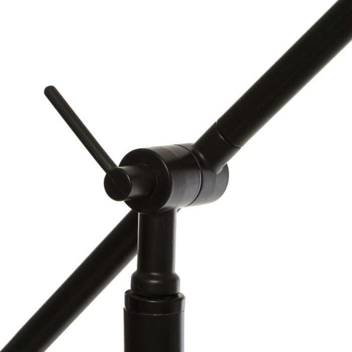 Lampadaire arc "Flower" noir métal Hauteur 155 cm Atmosphera
