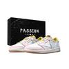 X Travis Scott Air Jordan 1 Серый Синий Крючок Коробка Нескользящие Низкие Винтажные Баскетбольные Кроссовки Женские DZ4137-700(Команда2042-  )