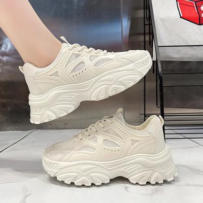 Новая весенняя модная студенческая белая обувь на толстой подошве, удобная/износостойкая, с круглым носком, дышащая, спортивная и повседневная обувь