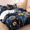 3Pcs Dandelion Down Comforter Set 1*Duvet Cover, 2*Pillowcases Core Not Included Soft And Breathable Dandelion Print Bedding Kit