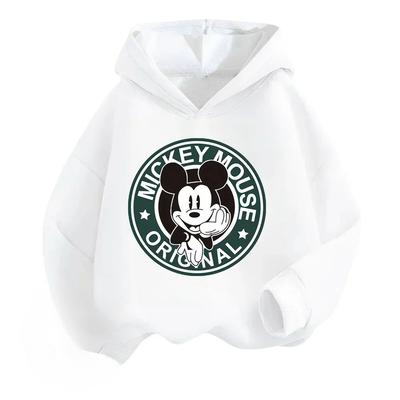 Детские толстовки Disney Mickey Mouse для мальчиков и девочек, толстовки, пуловеры, повседневные и теплые детские топы