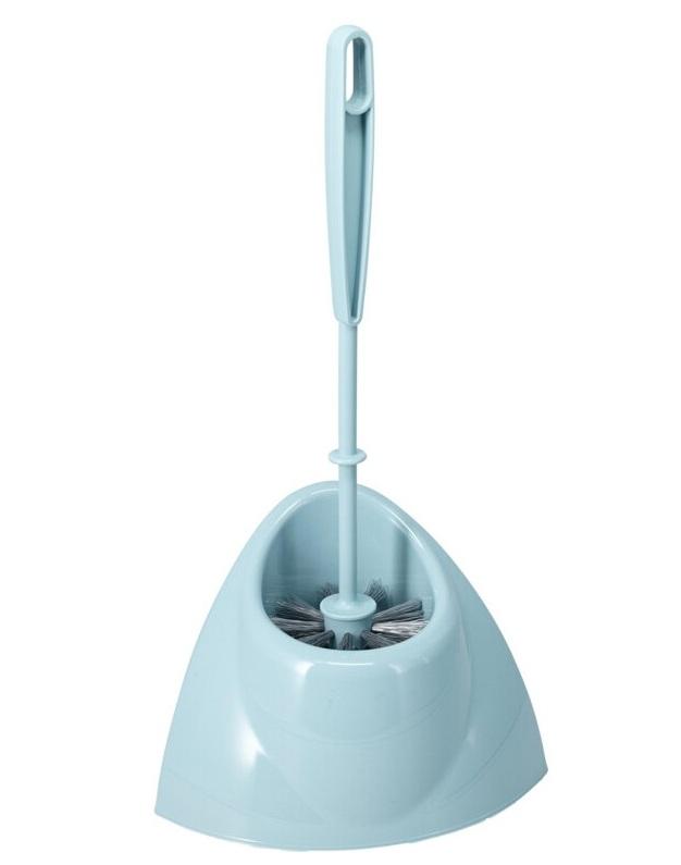 Corner Plastic Toilet Brush & Holder Set, 1pc