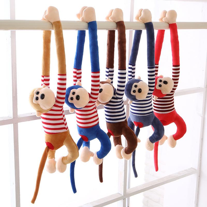 Cute Little Monkey Curtain Pendant Wedding Grab Doll Gift Long Arm Monkey Doll Plush Toy