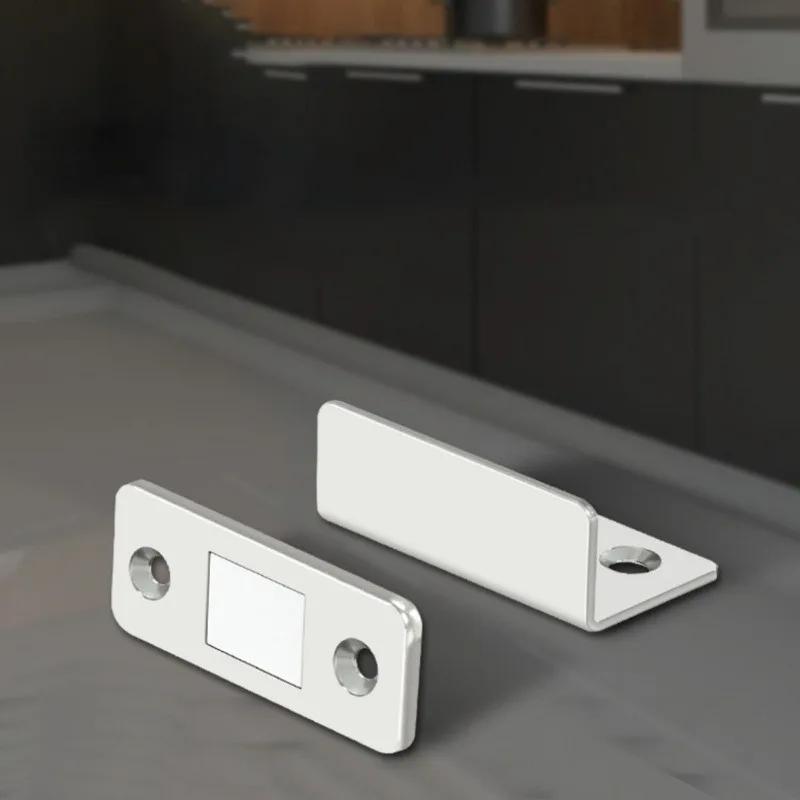 1-20 шт. L-образный магнитный фиксатор для раздвижной двери без сверления, сильный невидимый магнит для шкафа, для гардероба, защелка пуш-пуш