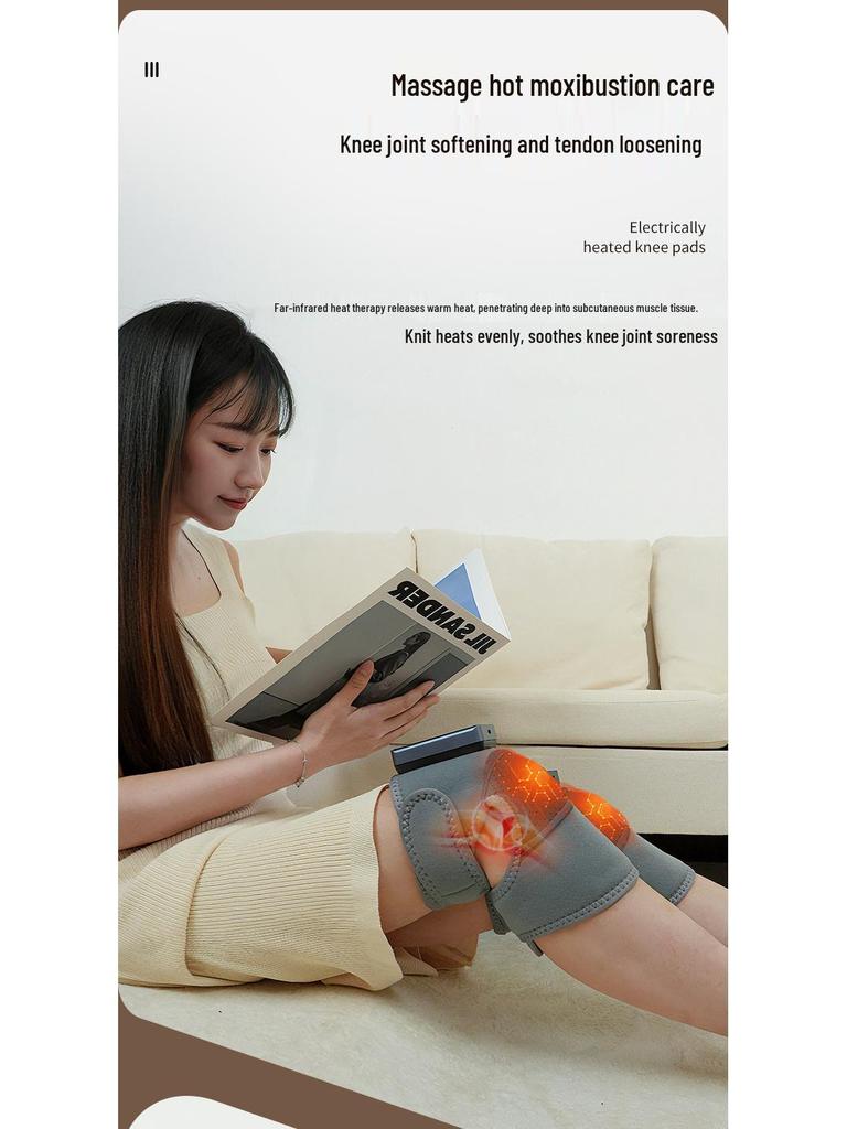 Portable Electric Heated Knee Pads & Leg Massager for Hot Compress and Cold Protection