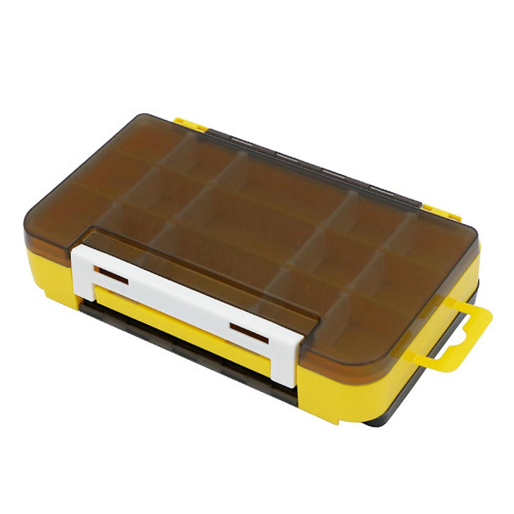 Double Sided Bait Box Lures Organizer Fishing Tackle Container