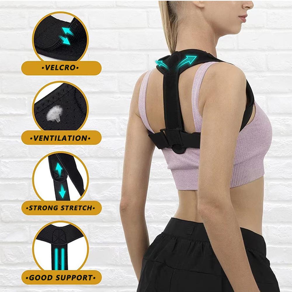 Posture Corrector For Women And Men,Adjustable Upper Back Brace, Breathable Back Support Straightener, Providing Pain Relief