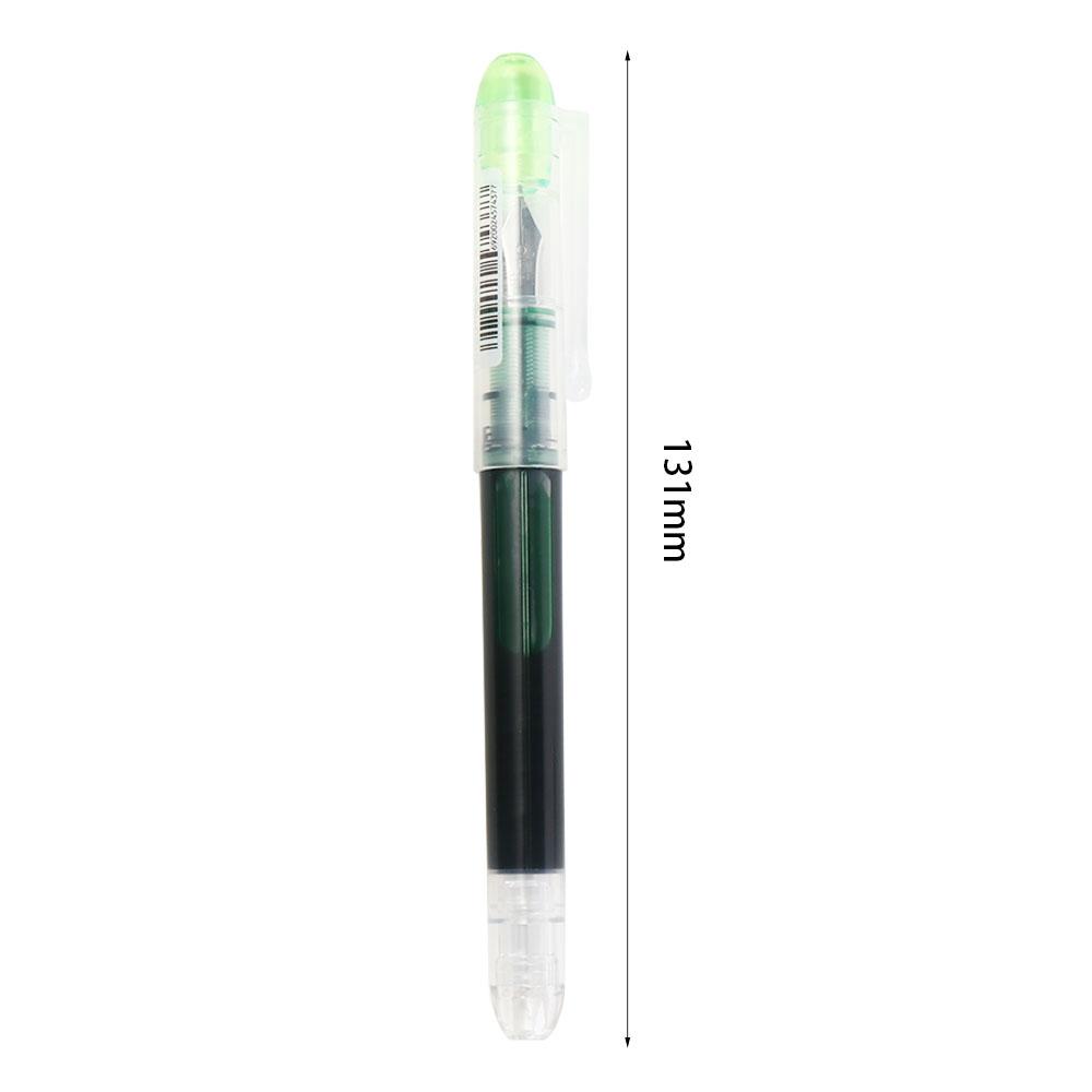 Large Capacity Fountain Pen Quick-Drying Straight Liquid Pen Fashion Writing Ink Pens Student