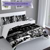 3pcs Böhse Onkelz band Duvet Cover Set, Includes 1 Duvet Cover and 2 Pillowcases,Skin-Friendly&Comfortable Fabric,Suitable Bedding Sets