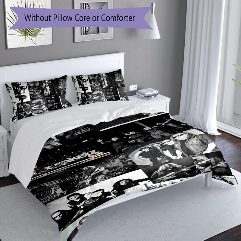 3pcs Böhse Onkelz band Duvet Cover Set, Includes 1 Duvet Cover and 2 Pillowcases,Skin-Friendly&Comfortable Fabric,Suitable Bedding Sets