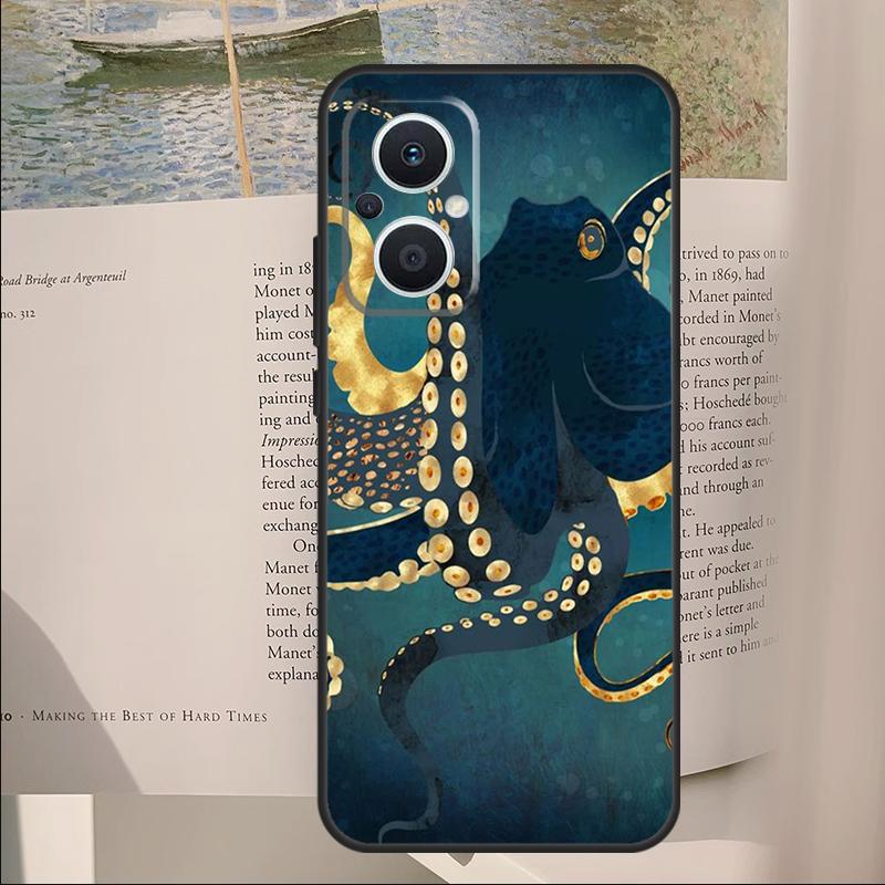 Ходячий чехол-осьминог для OPPO Reno 11F 12F 13F 14F 10 11 12 13 14 Pro 7 8 Lite Чехол для OPPO Find X6 X8 X9 Pro