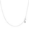 Lara Christie Platinum Chain Necklace, Pt850, Shine Cut Azuki Bean, 1.0mm Wide, Approximately 1.5g, Up To 45cm Long, Adjustable Length, Lc97-0032