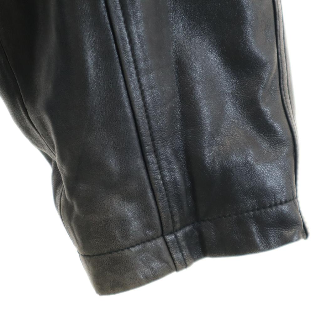CLIENTI UOMO leather jacket M black Men's Used